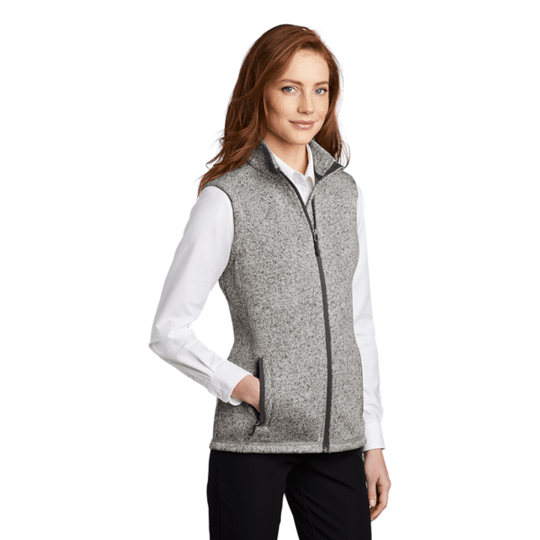 Port Authority® Ladies Sweater Fleece Vest