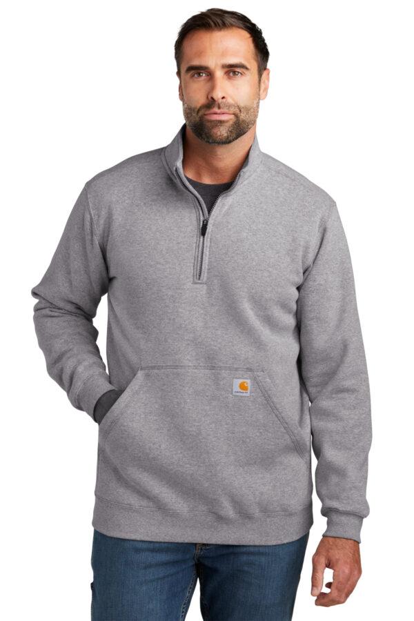 Carhartt® Midweight 1/4-Zip Mock Neck Sweatshirt - Image 3
